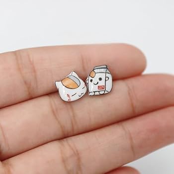 Amazon.co.jp: 夏目友人帳 ニャンコ先生 イヤリング ピアス 耳くぎ